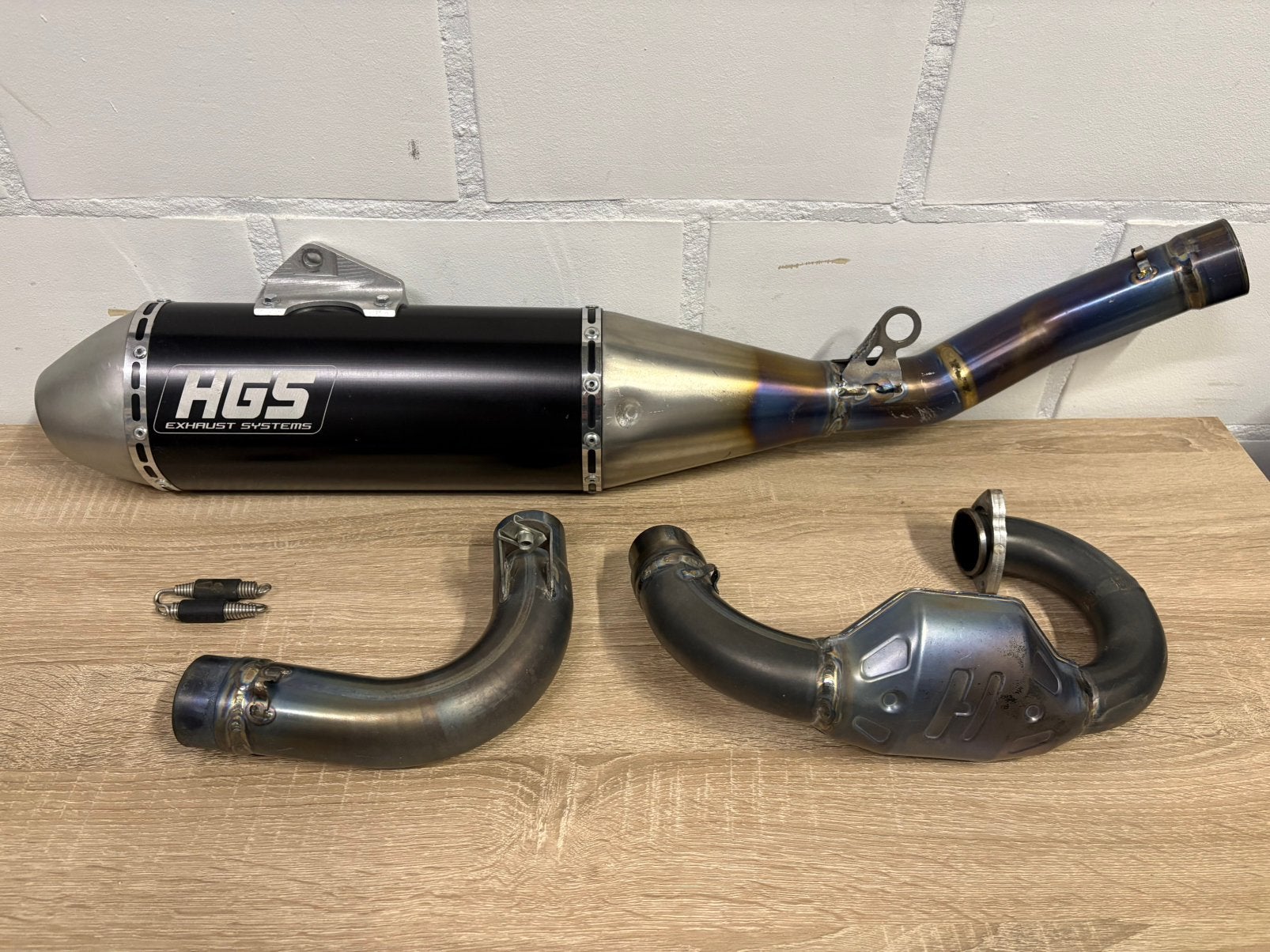 HGS uitlaat titanium YZ450f ( 2023-2025 ), Motoren, Ophalen, Gebruikt
