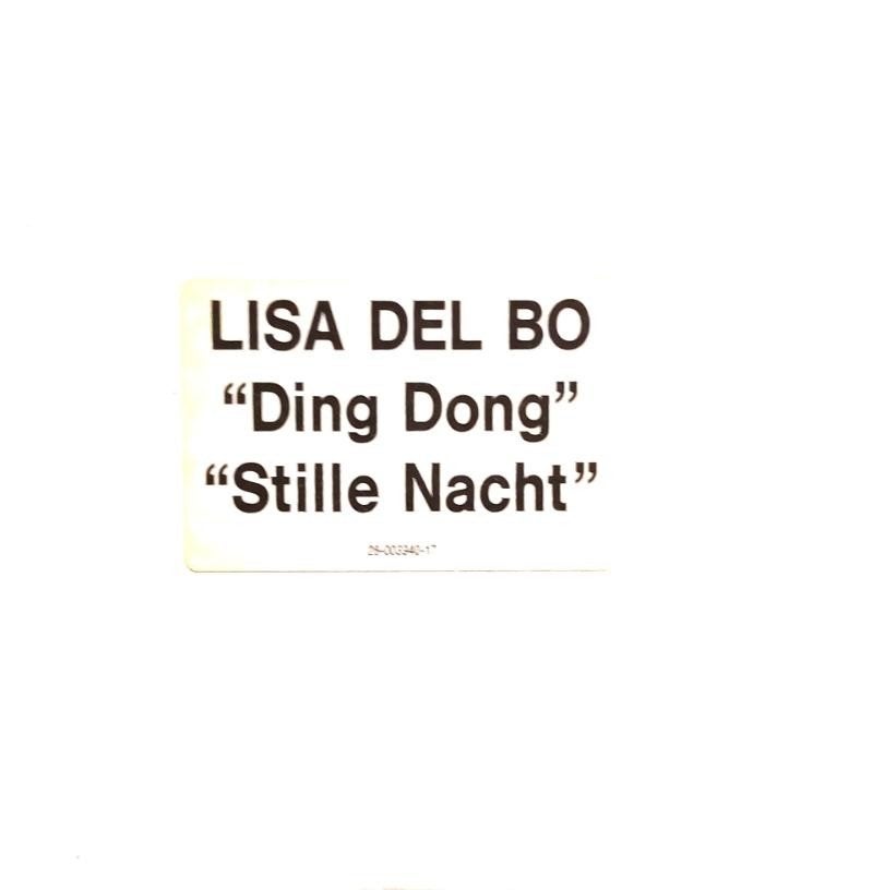 cd LISA DEL BO - DING DONG / STILLE NACHT cd single, Ophalen of Verzenden, Zo goed als nieuw, Single