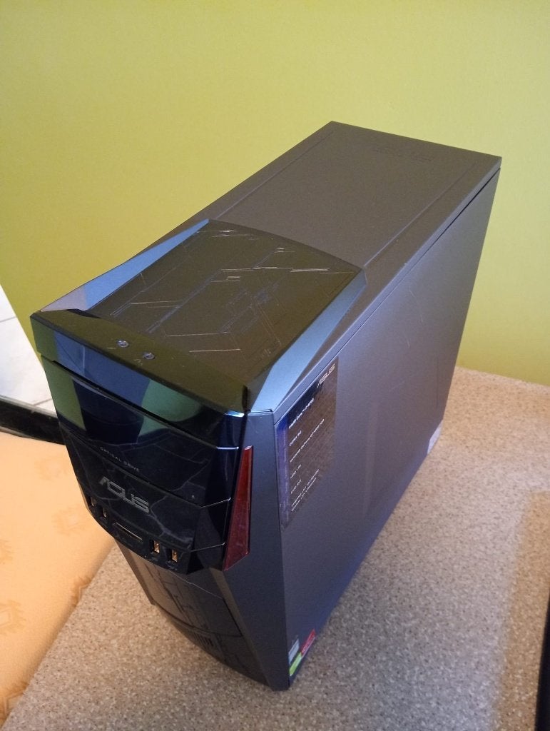 Boîtier PC ASUS G11CB vide + alimentation 500 W testée, Enlèvement, Reconditionné