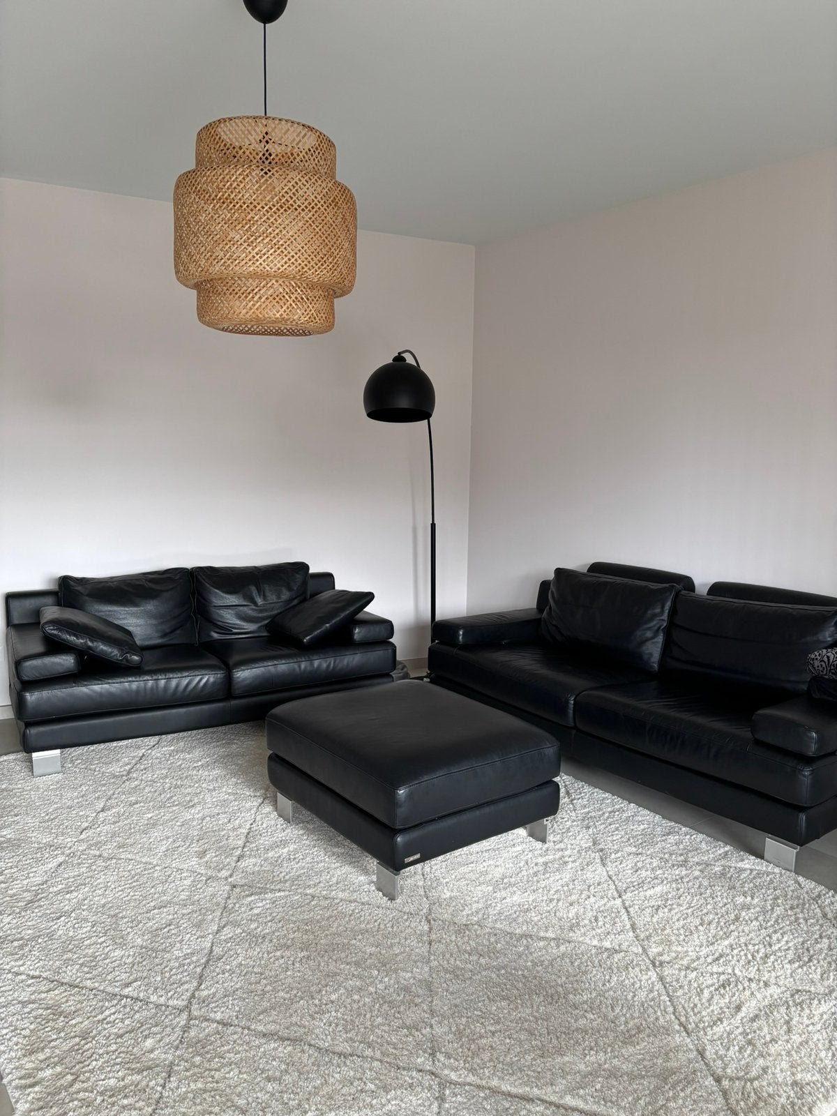 Canape 3 pieces Nicoletti Home Italy, Enlèvement, Comme neuf, Cuir