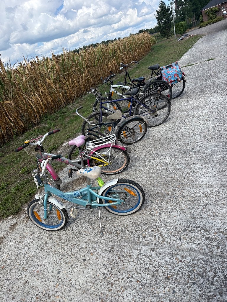 Oude fietsen gratis, Fietsen en Brommers, Ophalen, Gebruikt