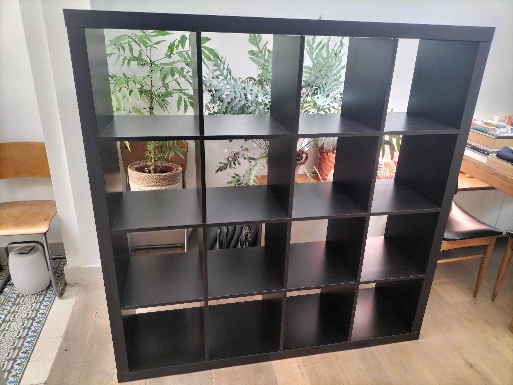 Gratis Ikea KALAX open kast, zwart(bruin), 147x147, Ophalen, Gebruikt