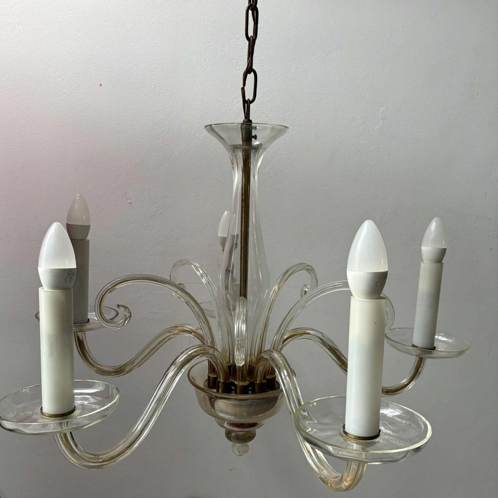Glazen luster, Maison & Meubles, Lampes | Lustres, Enlèvement