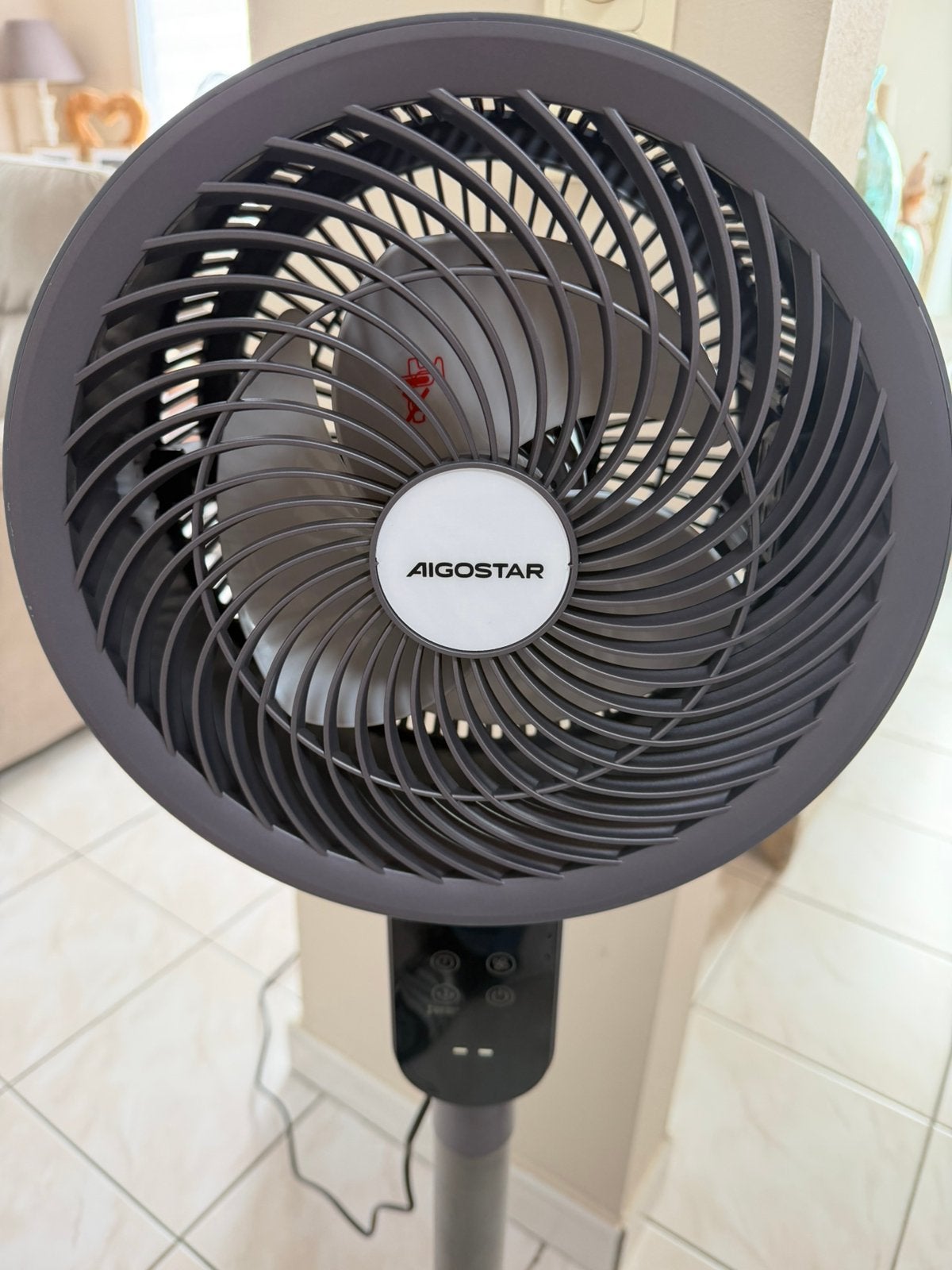 Ventilateur design 2 en 1 pour table et sol, Electroménager, Enlèvement, Comme neuf, Ventilateur de trépied