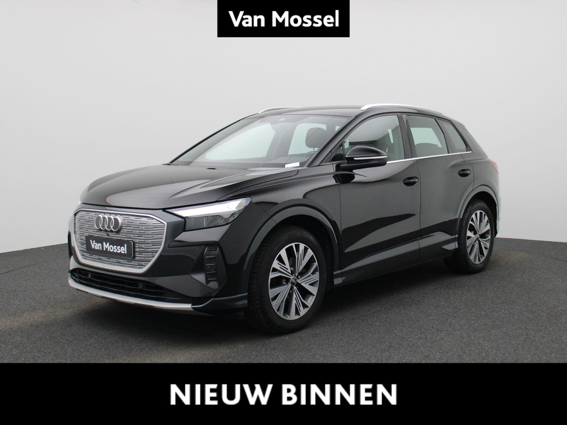 Audi Q4 e-tron 35 Advanced, Auto's, Automaat, Gebruikt, Zwart, Zwart