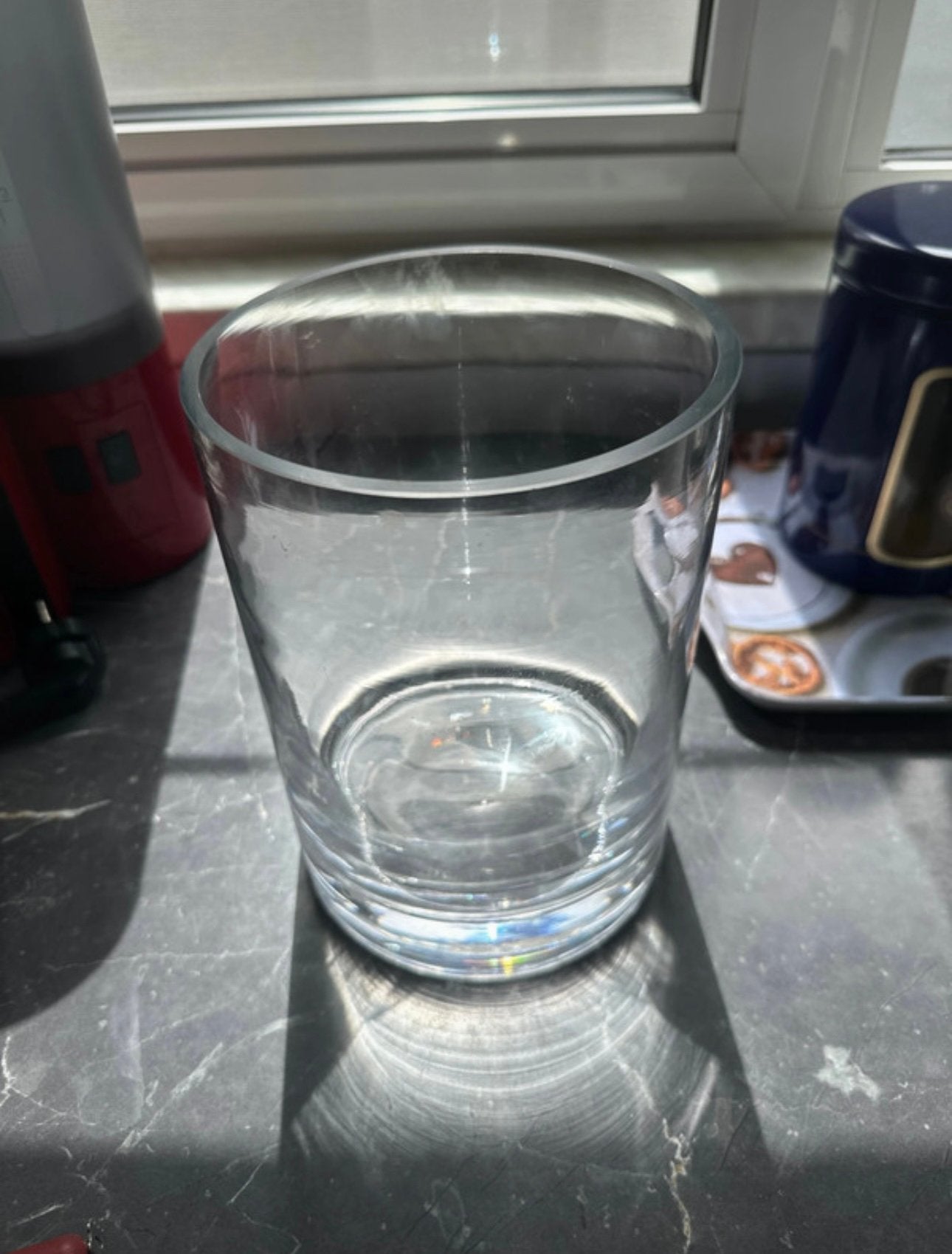 Vase pour fleurs, Maison & Meubles, Accessoires pour la Maison | Vases, Comme neuf, Autres couleurs, 50 à 75 cm, Verre, Enlèvement ou Envoi