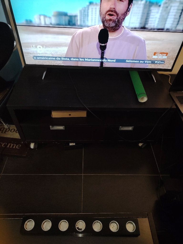 Meuble tv, Moins de 100 cm, Bois brun !/noir, Comme neuf, 100 à 150 cm
