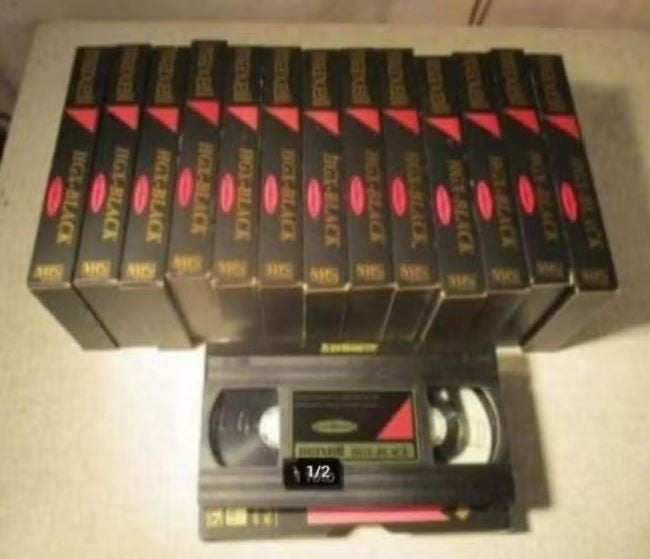 14 Hoogwaardige VHS Videobanden - Maxell HGX Black, Ophalen of Verzenden, Zo goed als nieuw, Videoband