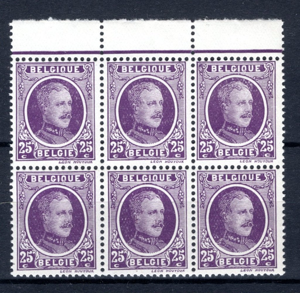 198 MNH 1922 - Z.M. Koning Albert 1 (6 stuks), Verzenden, Postfris, Postfris