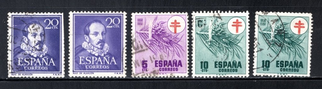 SPANJE Lot 1950 gestempeld, Verzenden, Gestempeld