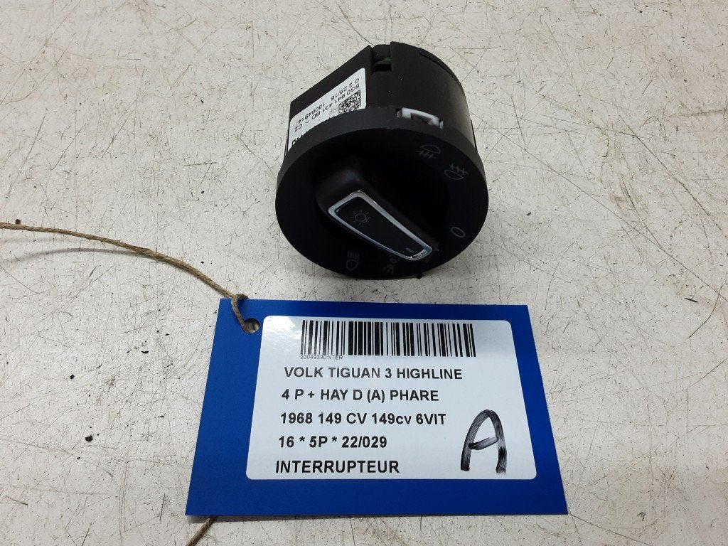 COMMUTATEUR Volkswagen Tiguan (AD1) (5G)941431BD), Utilisé, Volkswagen