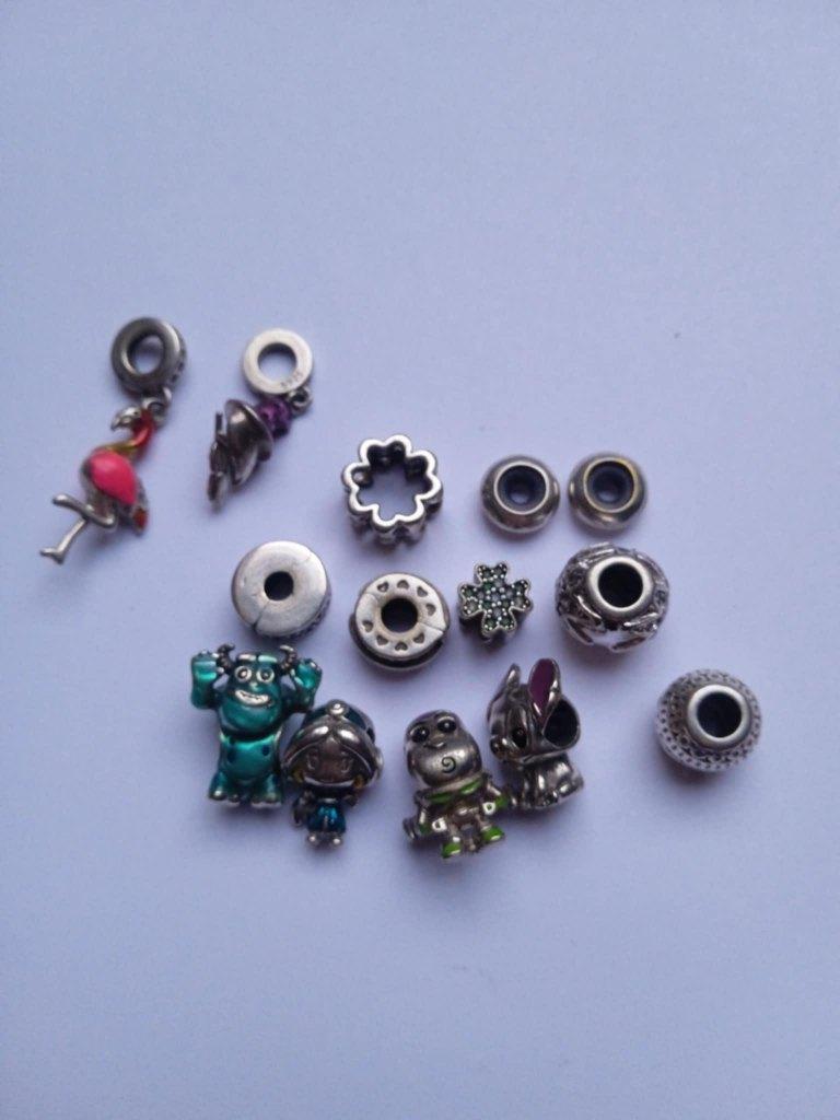 14 Pandora compatibel bedels Disney good luck spacers clip, Ophalen, Overige materialen, Gebruikt, Pandora