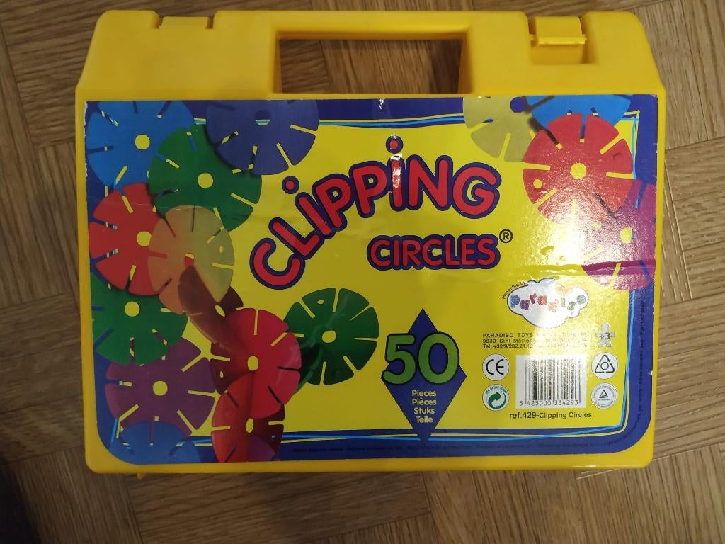 nieuw valiesje met 50 clipping circles leerrijk bouwspel, Kinderen en Baby's, Ophalen of Verzenden, Nieuw