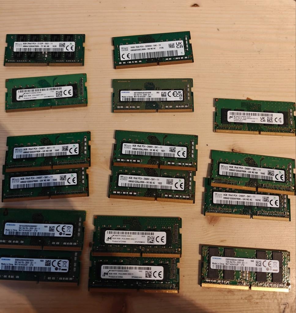 Laptop Ram te koop, Gebruikt, Verzenden, DDR4, 8 GB