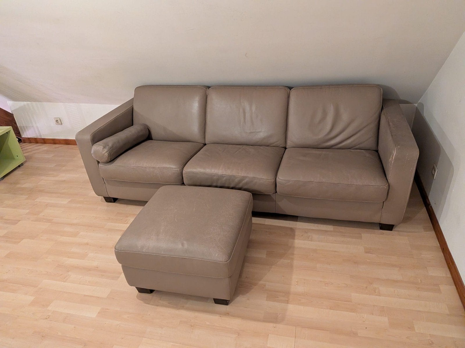 3 zits zetel, Huis en Inrichting, Ophalen, Gebruikt, Leer