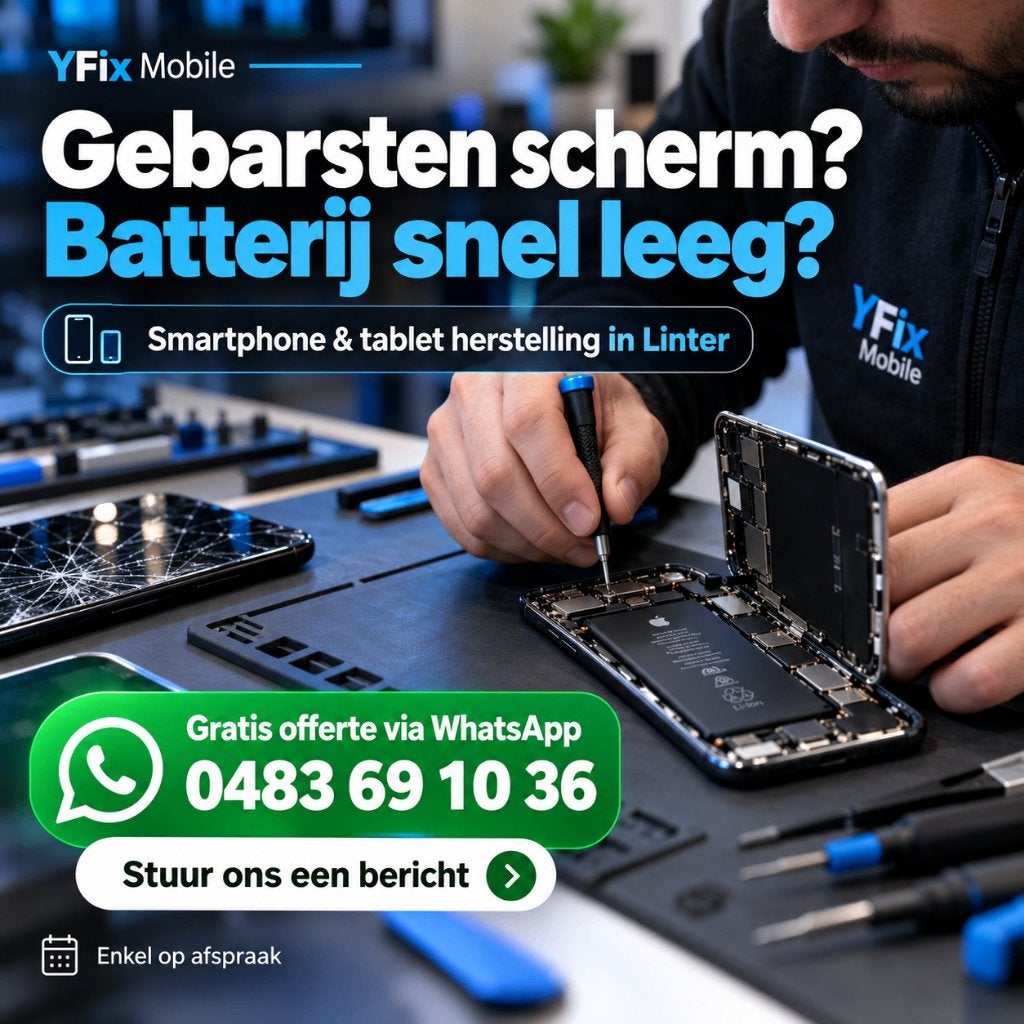 Smartphone/tablet reparatie — Linter — Op afspraak, Ophalen, Nieuw