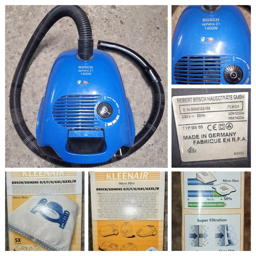 Aspirateur Bosh Sphera 21 1400 watts, Electroménager, Aspirateurs, Enlèvement ou Envoi