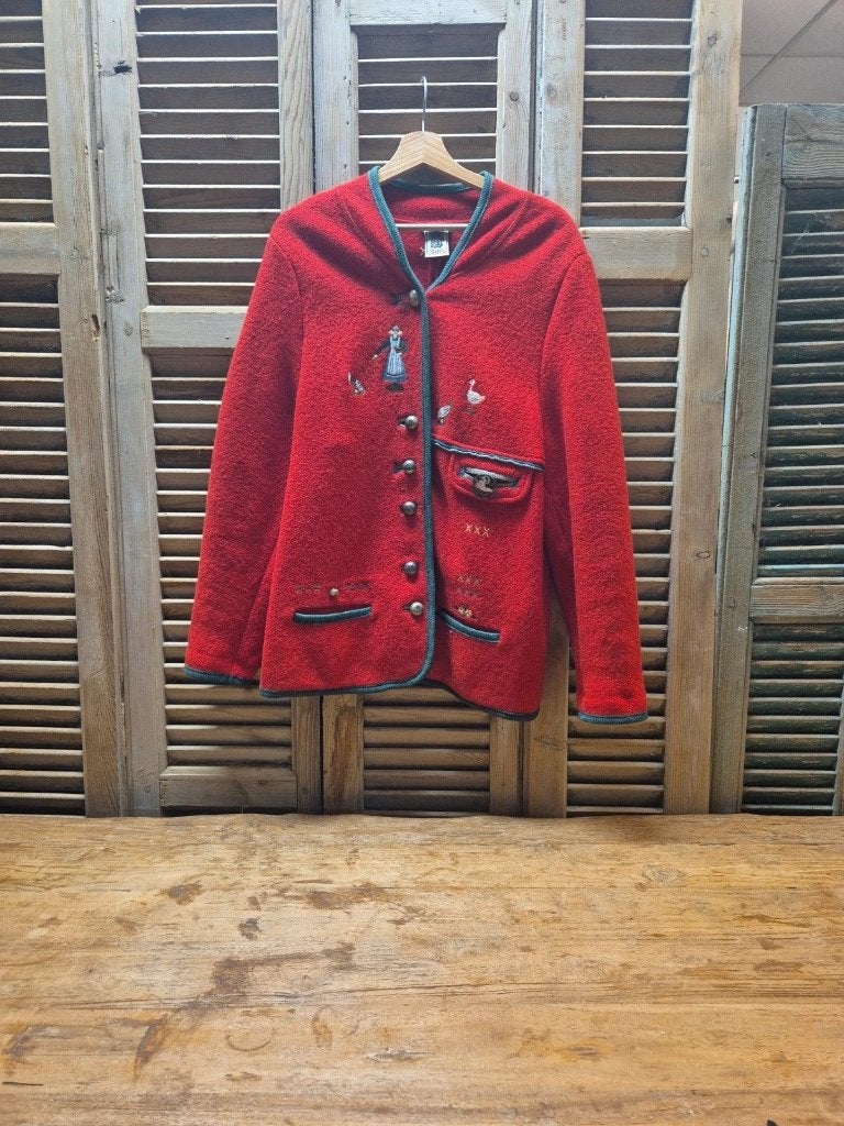 Mooie wollen jas, Rouge, SOLO, Taille 46/48 (XL) ou plus grande, Enlèvement ou Envoi