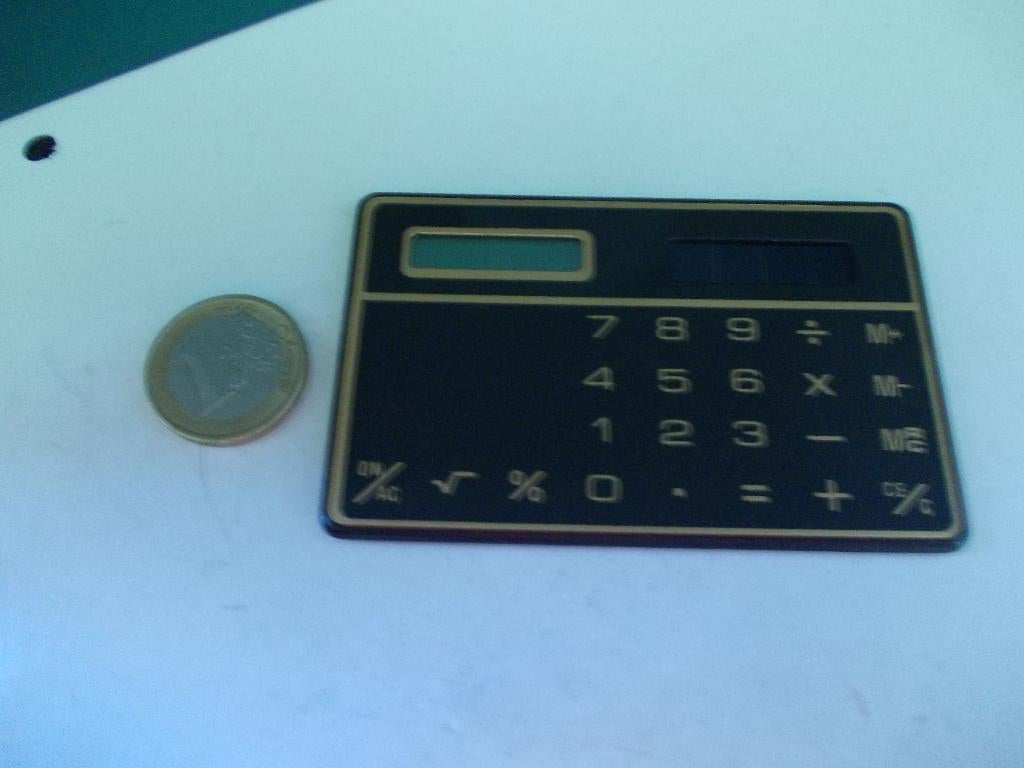 rekenmachine creditcard-calculator vintage, Diversen, Ophalen of Verzenden, Zo goed als nieuw