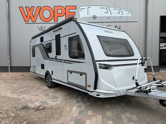 Knaus Sudwind 580 QS 60 Years Mover Luifel fietsendrager, Caravanes & Camping, Grand lit, Entreprise, Jusqu'à 6, 5 à 6 mètres