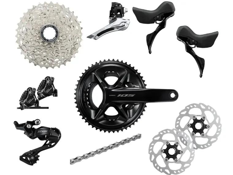 Shimano 105 2x12 R7100 groepset, Fietsen en Brommers, Overige typen, Nieuw, Ophalen of Verzenden, Racefiets
