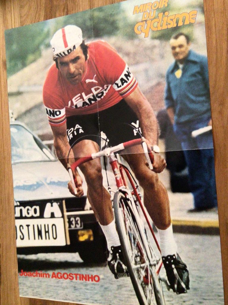 Wielerposter team flandria joachim agostinho, Verzenden, Zo goed als nieuw