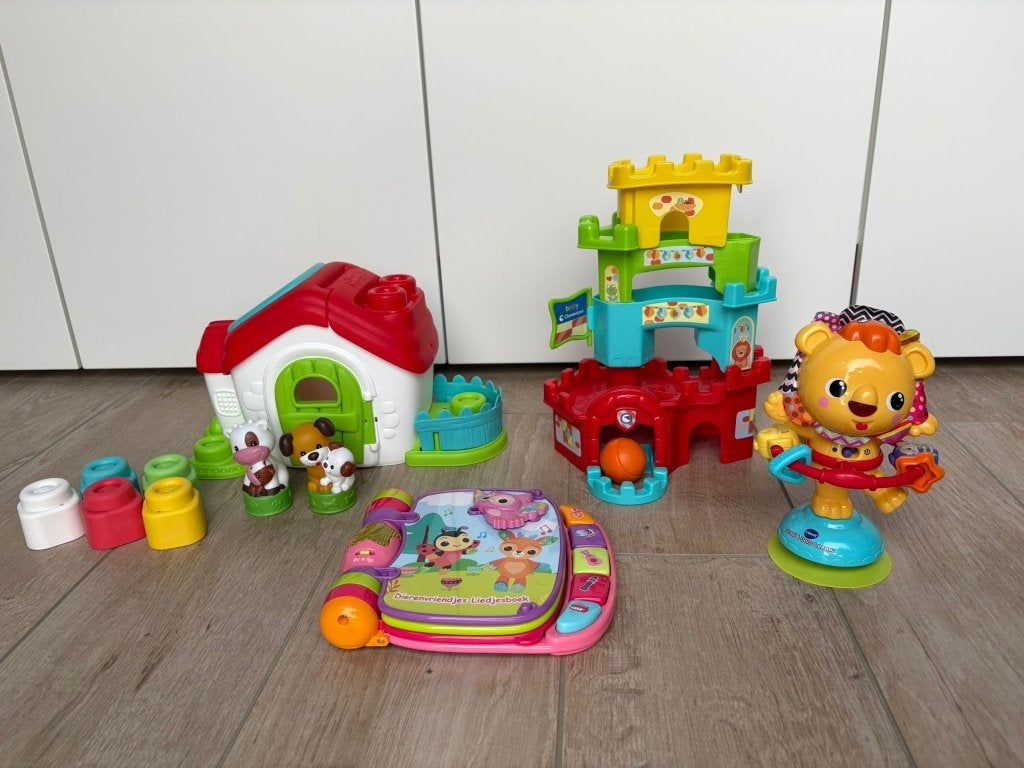 Baby- en peuter speelgoed - VTech en Baby Clementoni, Kinderen en Baby's, Ophalen of Verzenden, Zo goed als nieuw, Bouwen, Met licht