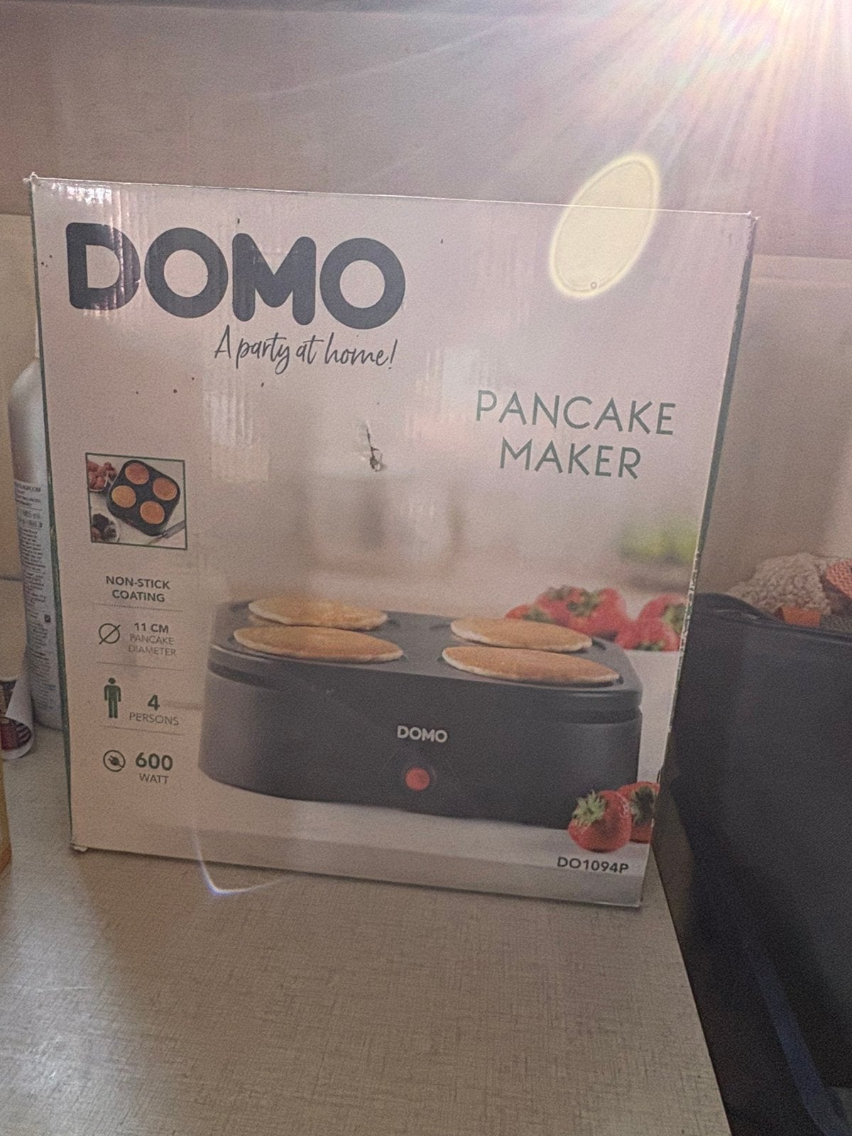Pannenkoekenmachine Domo DO1094P, Ophalen, Zo goed als nieuw