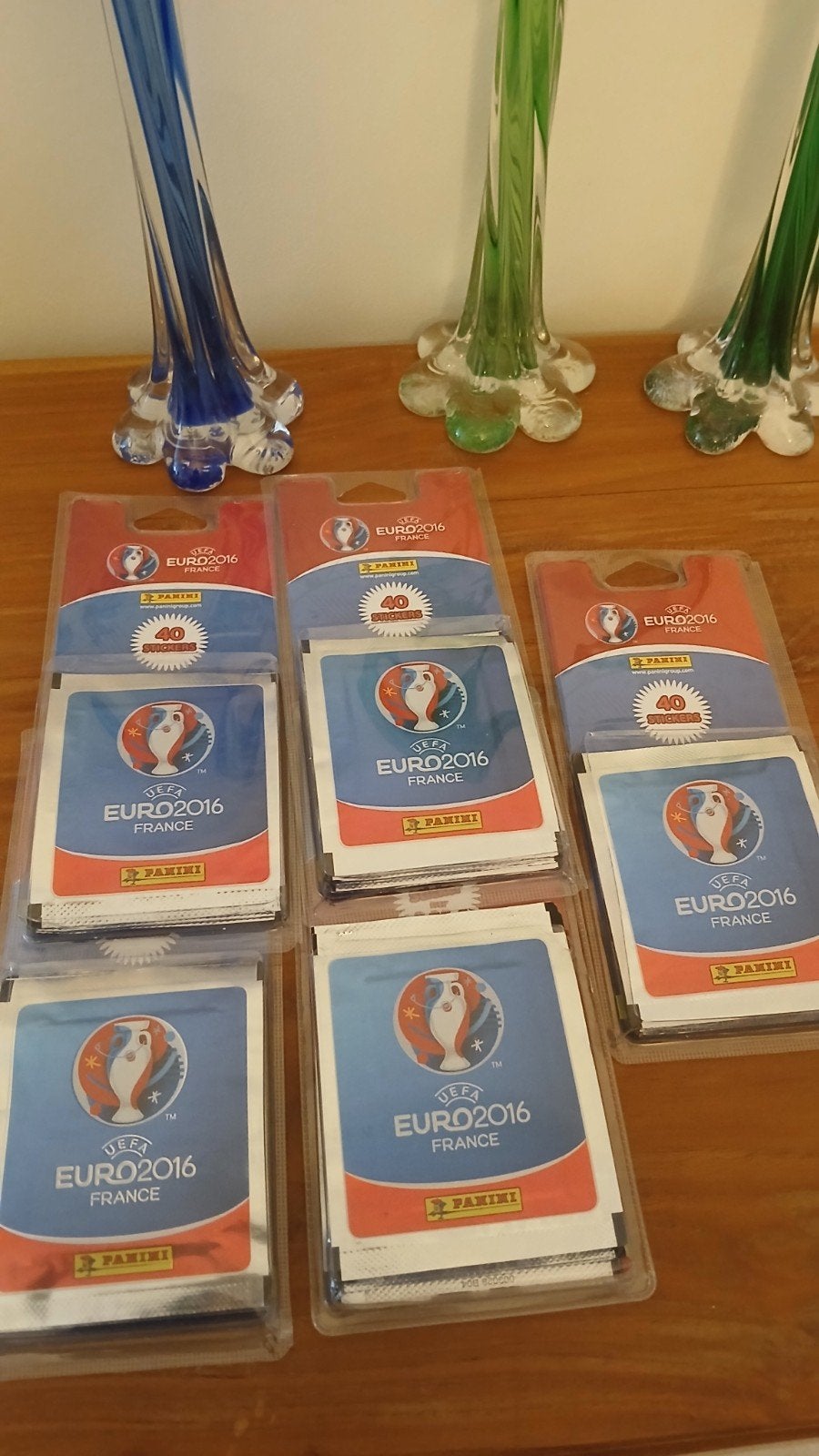 panini euro 2016 blisterverpakking 8 zakken, Ophalen of Verzenden, Nieuw, Meerdere stickers