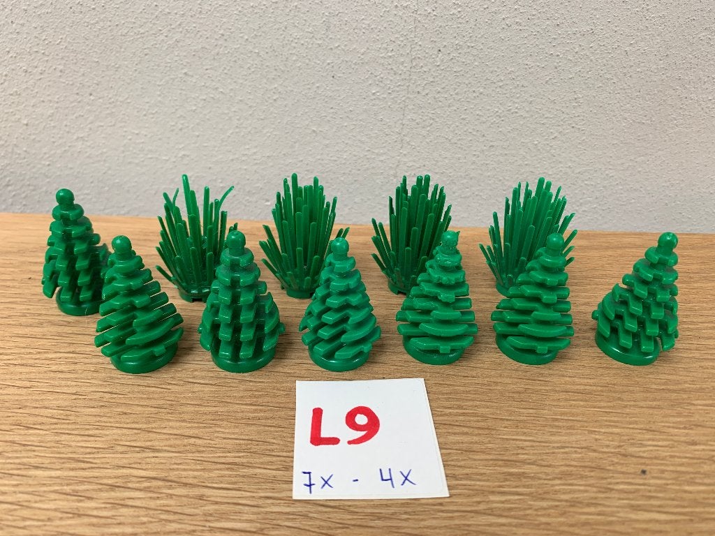 LEGO: L9: LOT 11 VINTAGE BOMEN E.A., Kinderen en Baby's, Speelgoed | Duplo en Lego, Gebruikt, Lego, Ophalen of Verzenden