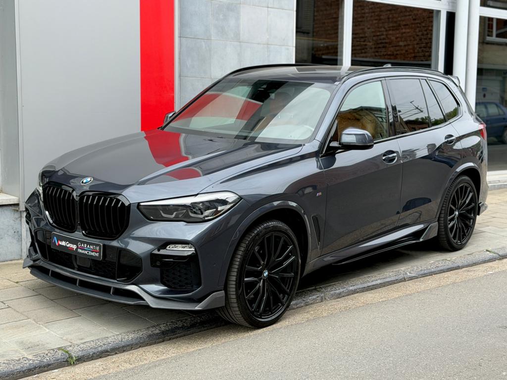 BMW X5 M 50d 400cv Pack M/*Utilitaire/GARANTIE 1ja/44.545€HT, Auto's, BMW, Automaat, 2993 cc, Zwart, Leder