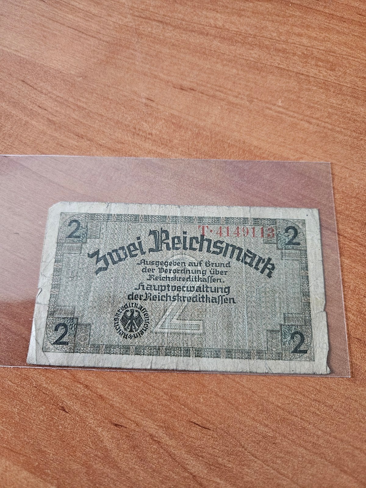 2 Reichsmark Duitsland WWII, Postzegels en Munten, Ophalen of Verzenden, Duitsland, Los biljet
