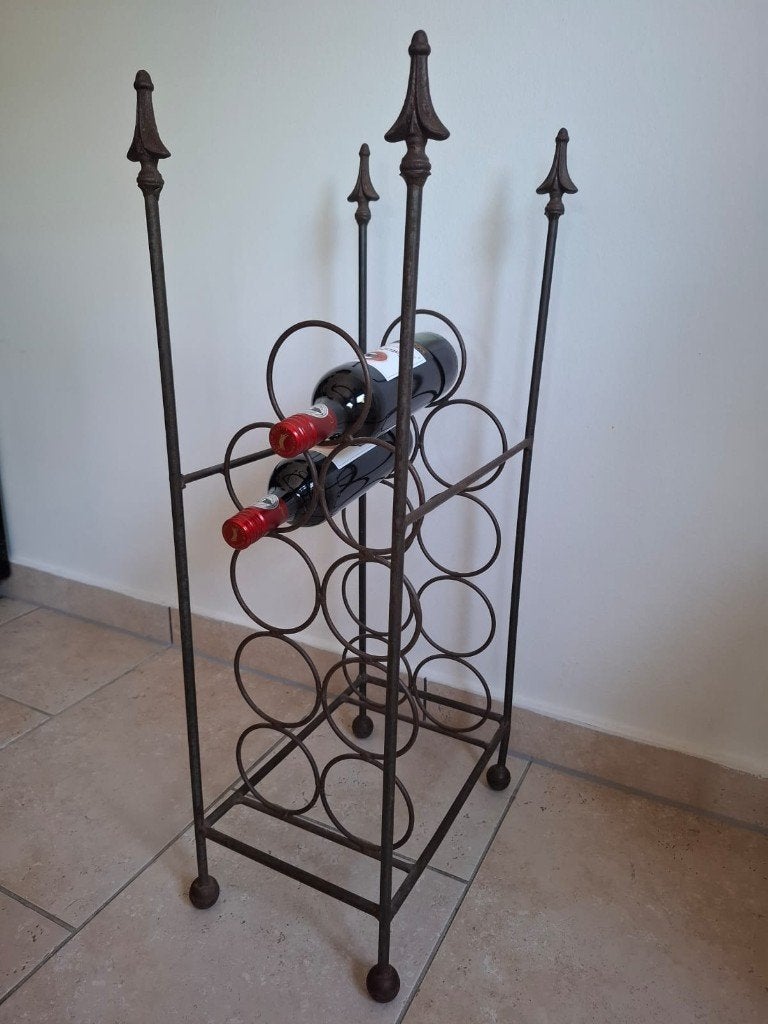 Casier à vin, Comme neuf, Enlèvement, 5 à 15 bouteilles, Métal