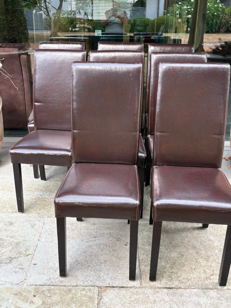stoelen, Huis en Inrichting, Ophalen, Kunststof, Gebruikt, Bruin