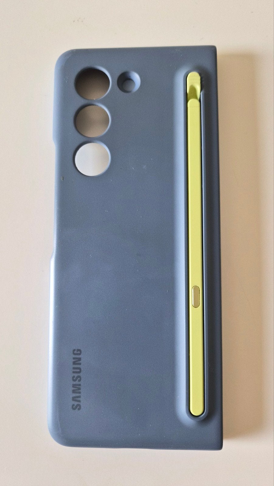 Samsung Galaxy Z Fold5 Slim S Pen Case, Ophalen of Verzenden, Gebruikt, Blauw, Galaxy Z Fold