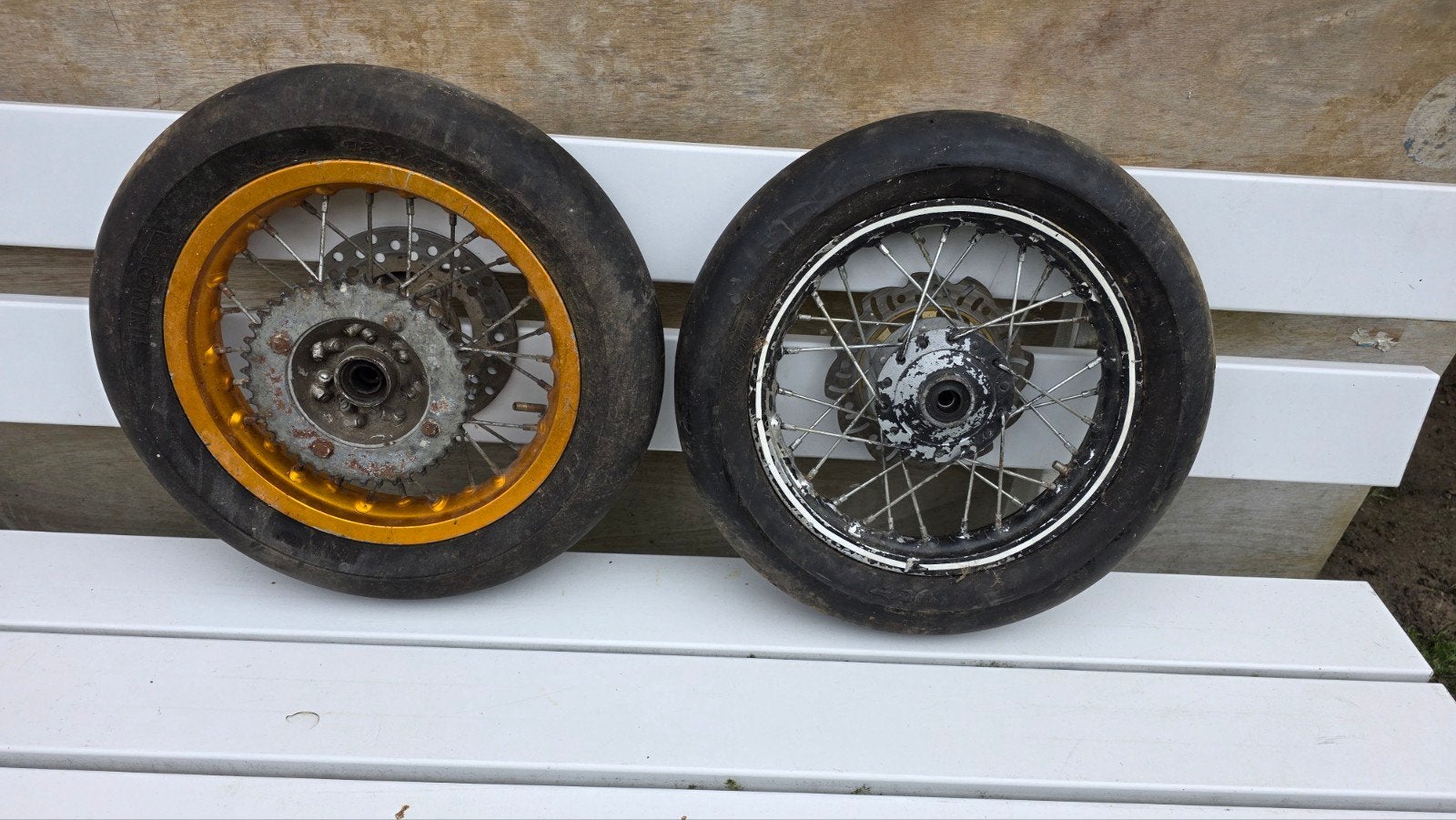 supermotard velgen voor pitbike, Fietsen en Brommers, Ophalen, Gebruikt, Pitbike