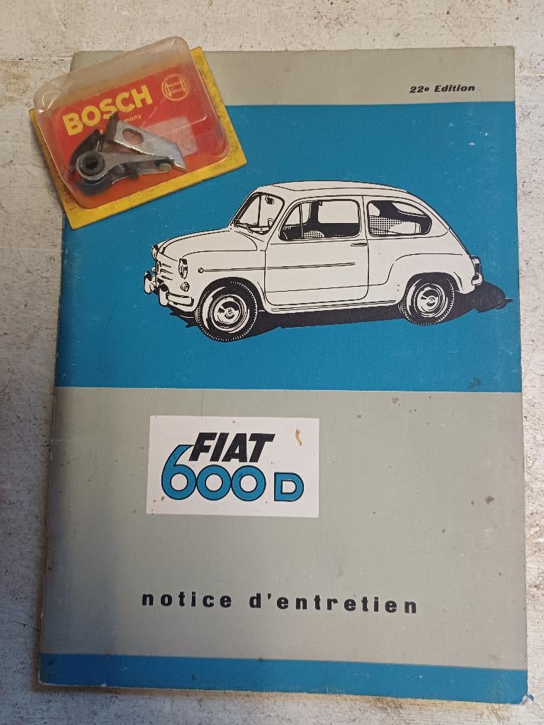 oltimer fiat 600 ( vis platinees + livre d entretien, Enlèvement ou Envoi, Neuf, Fiat