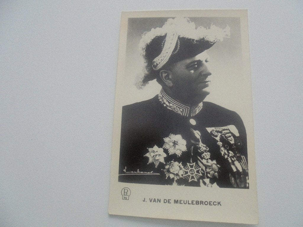 J.van de meulebroeck-burgermeester van brussel, Verzamelen, Ophalen of Verzenden, 1920 tot 1940, Ongelopen, Politiek en Historie