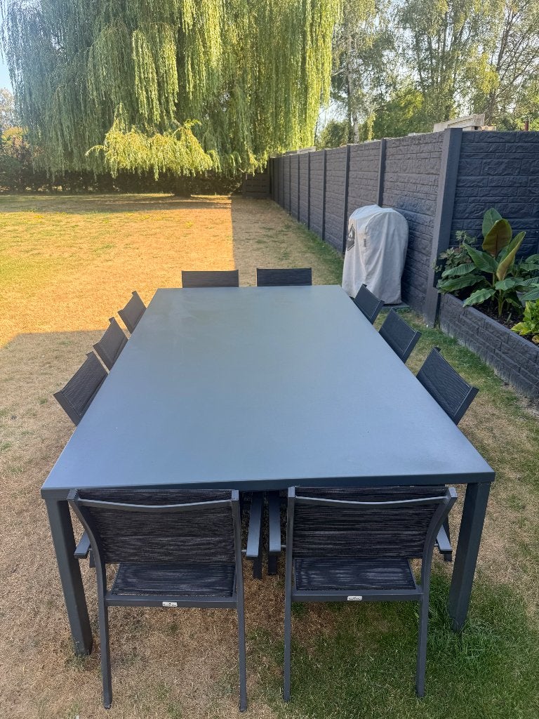 Tuintafel 10 personen, Tuin en Terras, Ophalen, Gebruikt, Rechthoekig, Aluminium