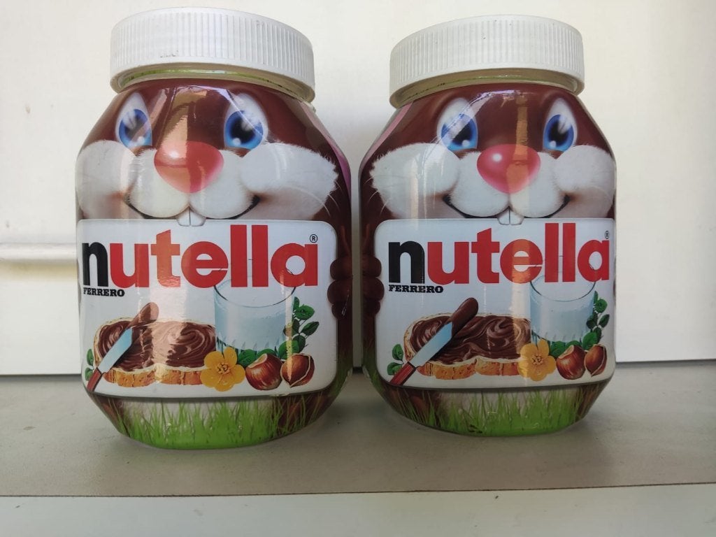 Pots de Nutella en édition limitée « lapin de Pâques », Enlèvement, Comme neuf, Autres types