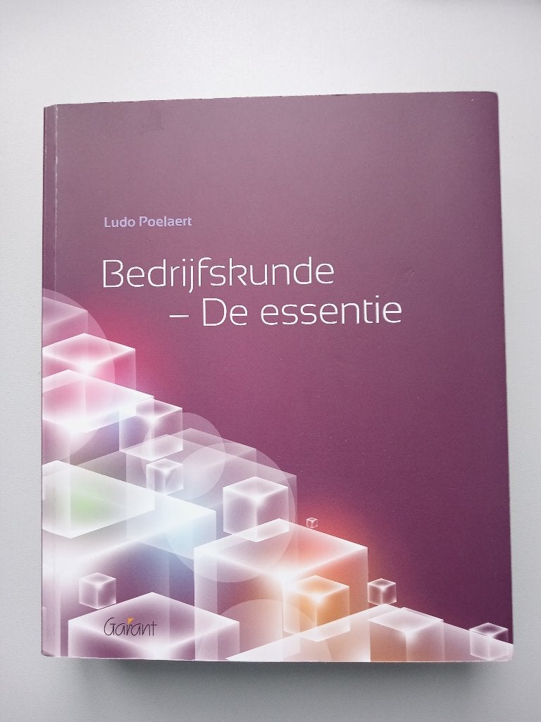 Bedrijfskunde De essentie Ludo Poelaert, Ophalen