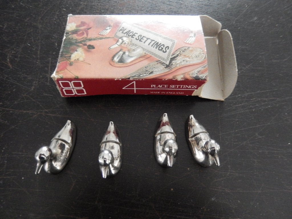 4 plaatsbezetting eenden, Hobby & Loisirs créatifs, Hobby & Loisirs Autre, Enlèvement ou Envoi, Comme neuf