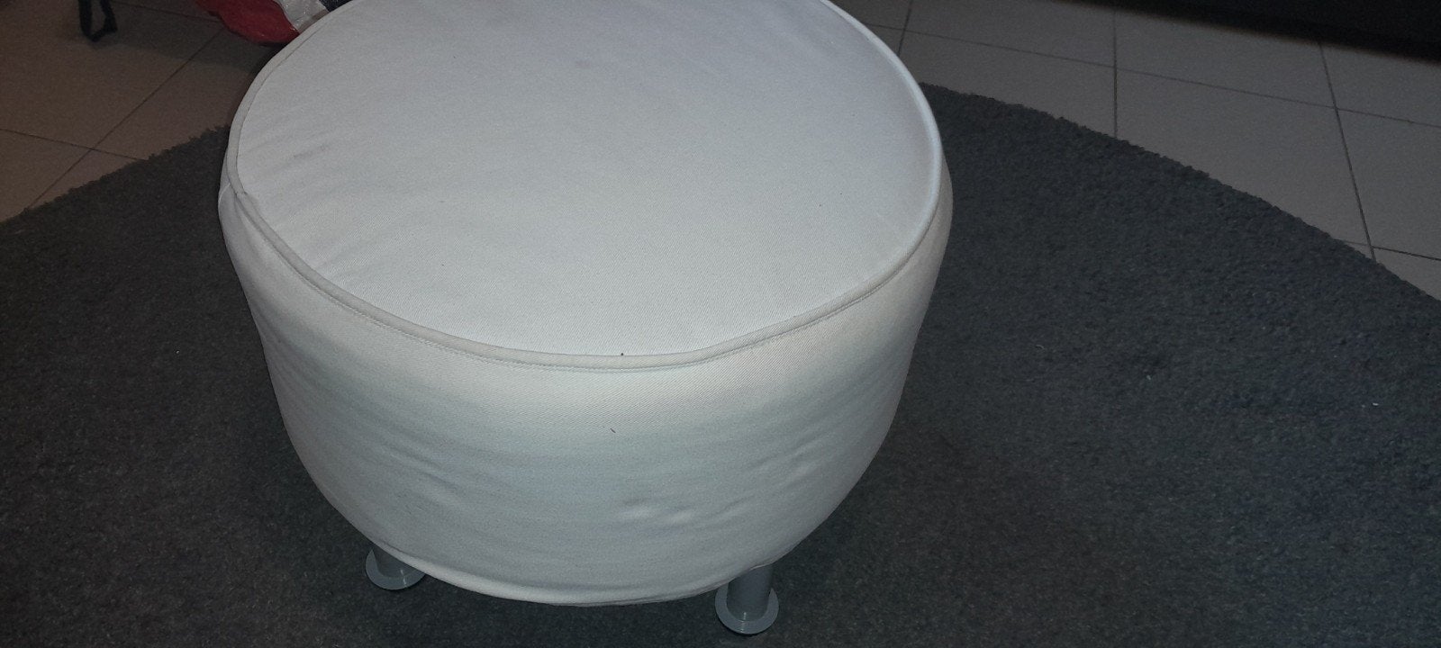 poef wit ikea, Ophalen