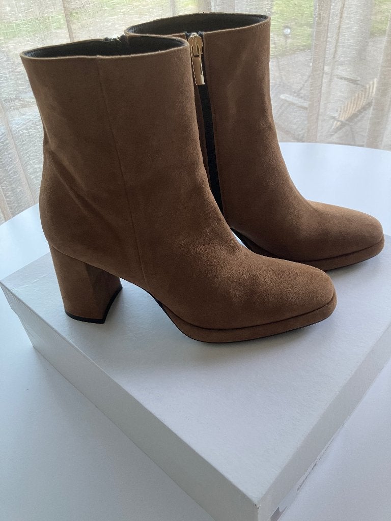 Enkellaarsjes Alexia Barecca - 38 - camel, Enlèvement ou Envoi, Autres couleurs, Boots et Botinnes, Alexia Barecca