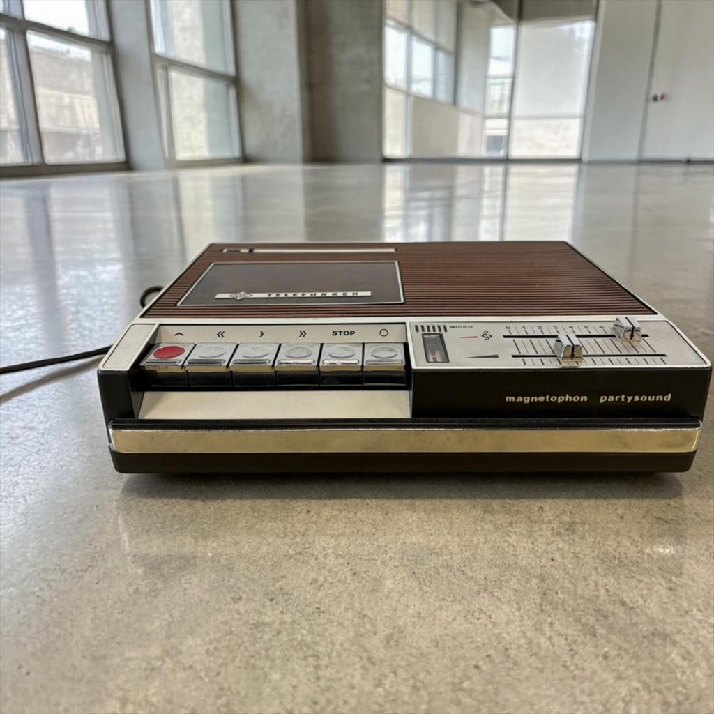 Vintage draagbare cassetterecorder TELEFUNKEN partysound, Verzenden