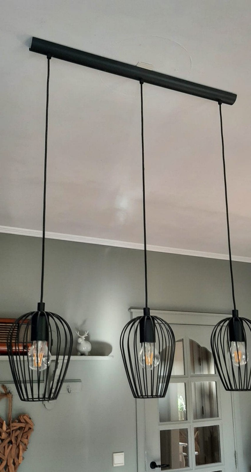 lustre pendant, Enlèvement