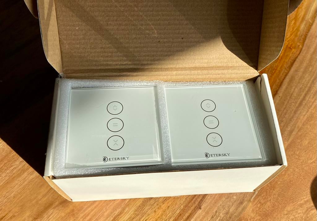Tactiele schakelaars voor rolluiken, Doe-het-zelf en Bouw, Rolluiken, Zo goed als nieuw, Wit, Elektrische bediening, Ophalen
