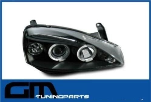 # Angel eyes koplampen opel corsa C led # zwarte uitvoering, Neuf, -, Opel, -