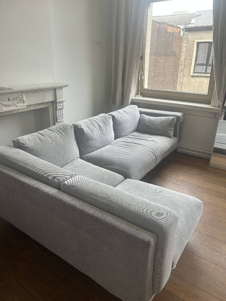 Fauteuil d'angle Ikea gris, Trois personnes, Banc d'angle, Comme neuf, Enlèvement
