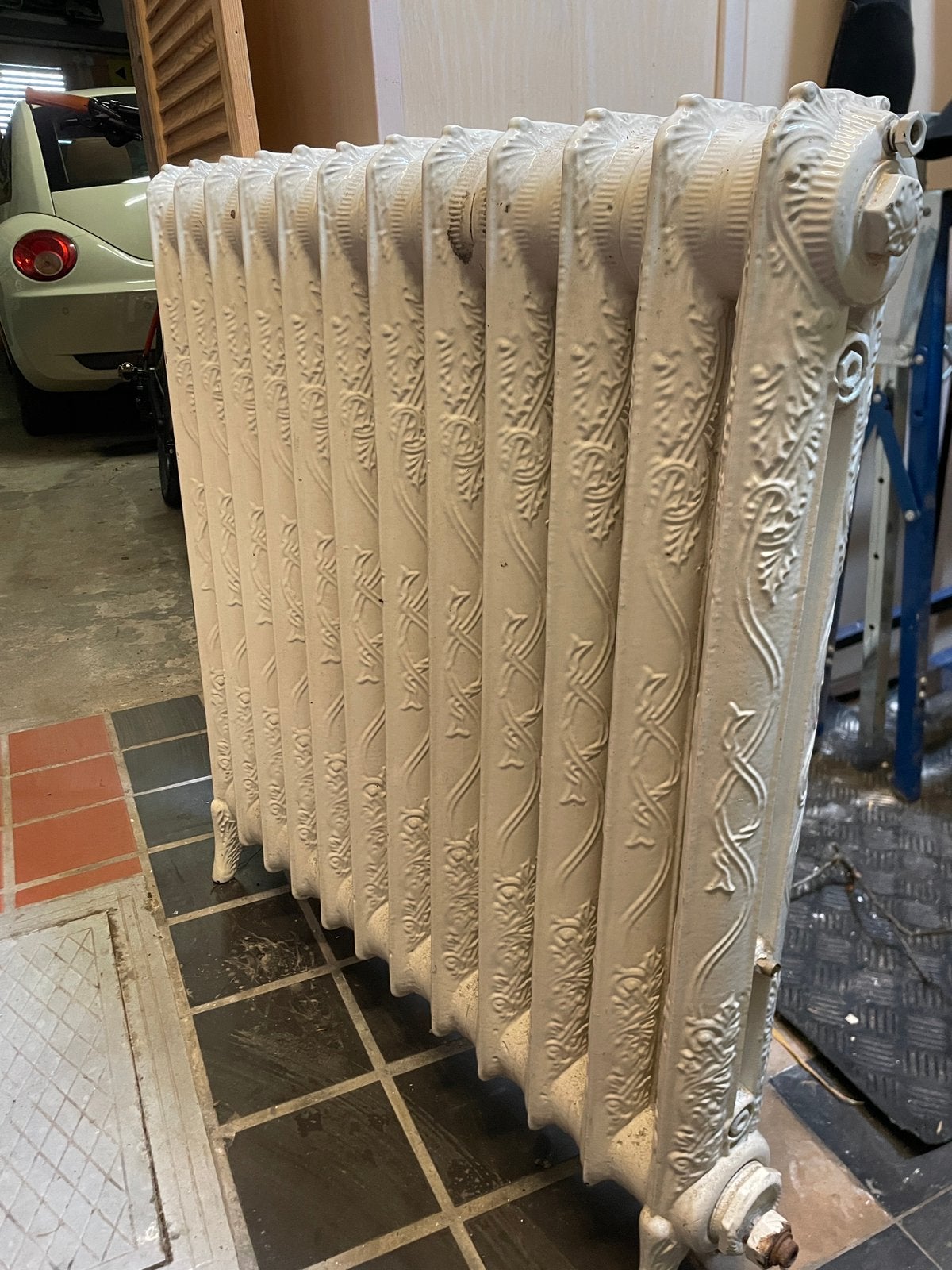 Artdeco gietijzer radiator 12 elementen, Doe-het-zelf en Bouw, Ophalen, Gebruikt, Radiator, 60 tot 150 cm